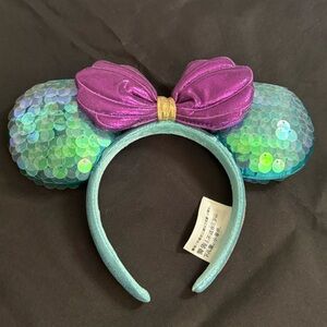 Disney Mermaid Sequin Mouse Ears- Little Mermaid